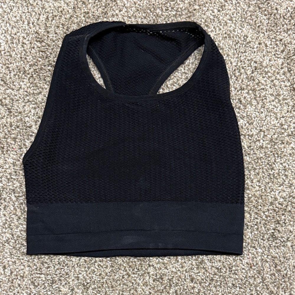 ALO Yoga Midnight Black Sports Bra
